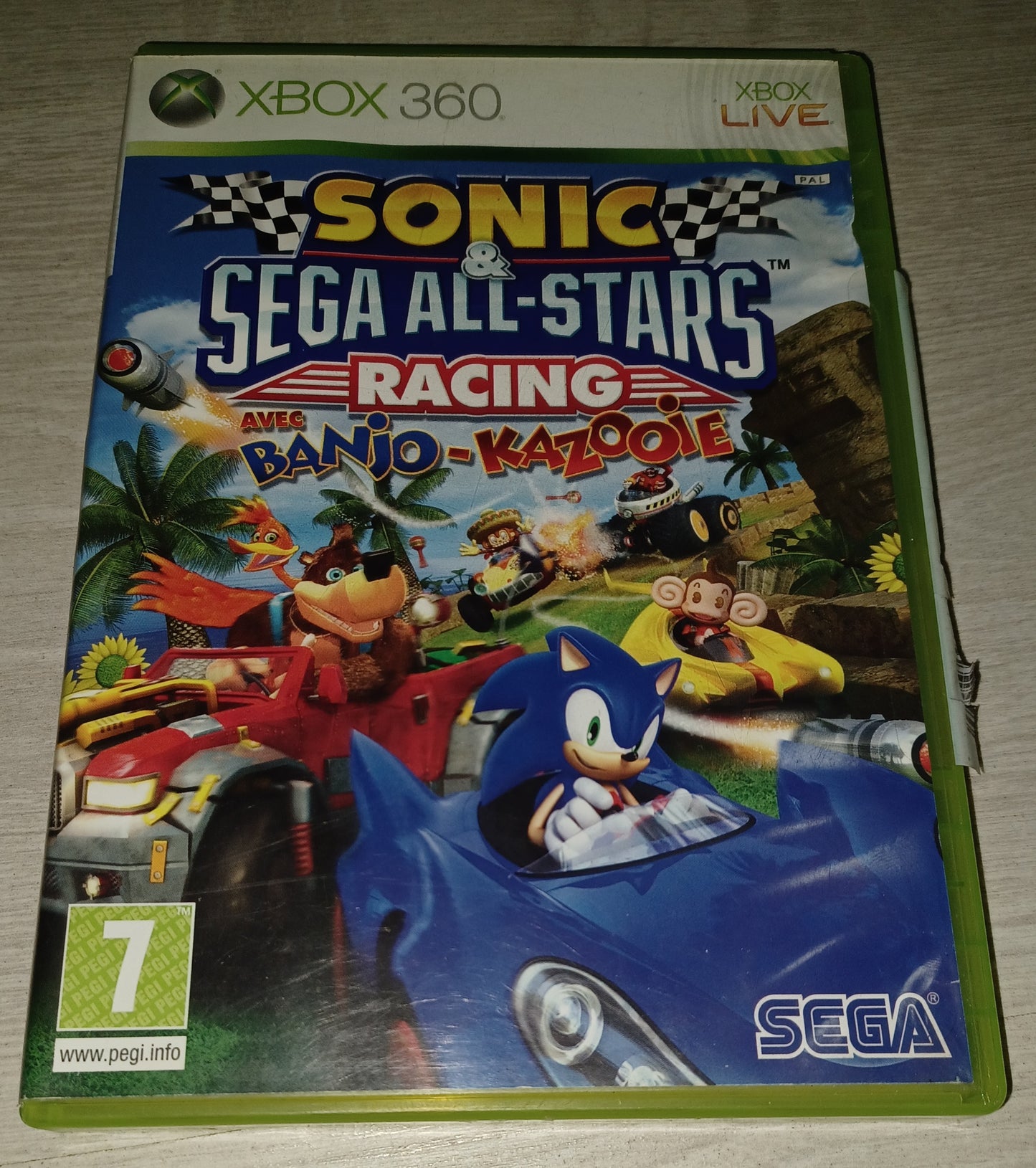 Sonic sega all-stars racing avec banjo-kazooie