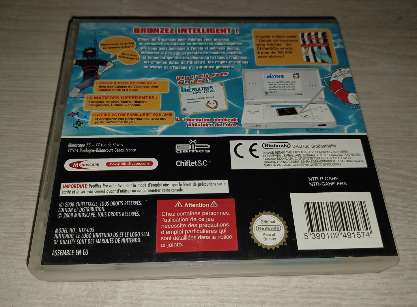Cahier de vacances pour adultes
