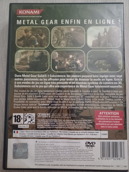 Metal gear solid 3 : Subsistence
