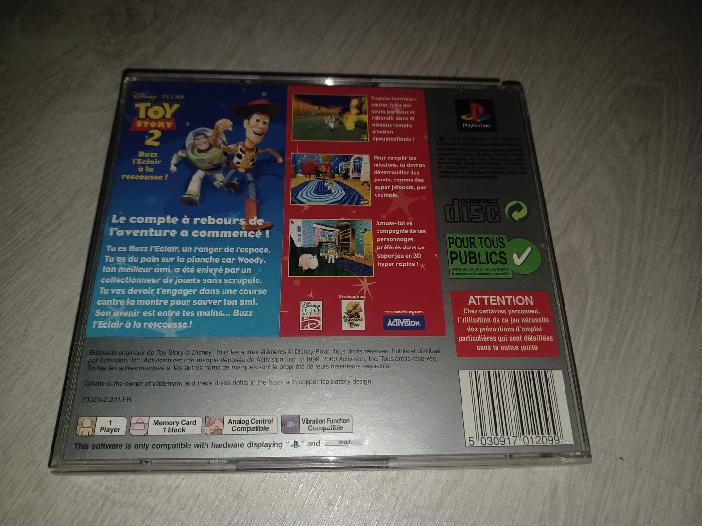 Disney/Pixar Toy story 2 : Buzz l'éclair à la rescousse ! (Platinum)