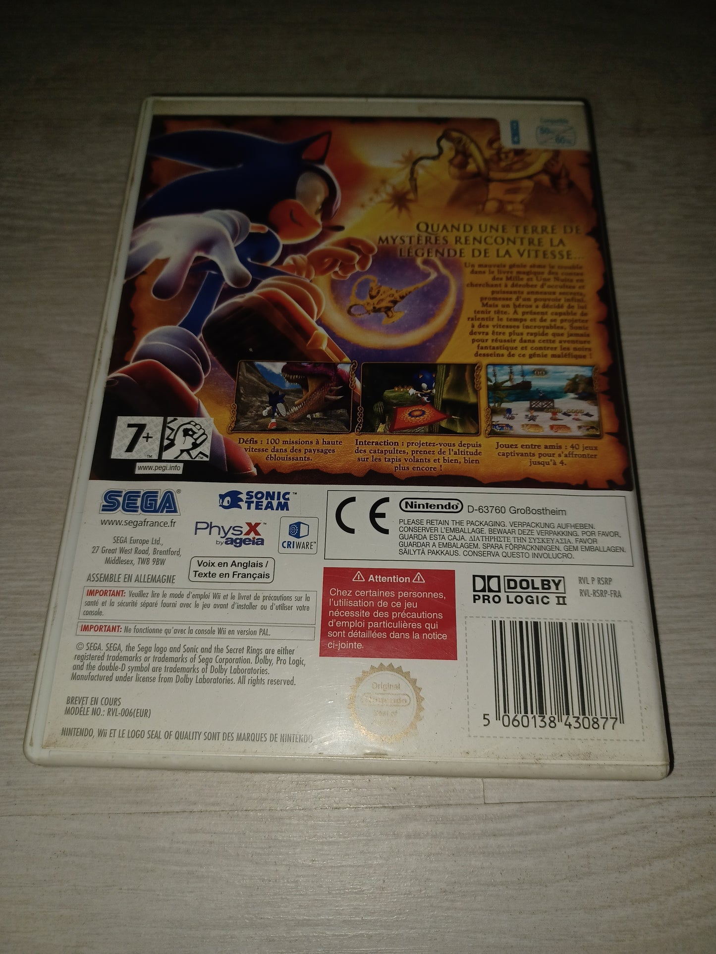 Sonic and the secret rings