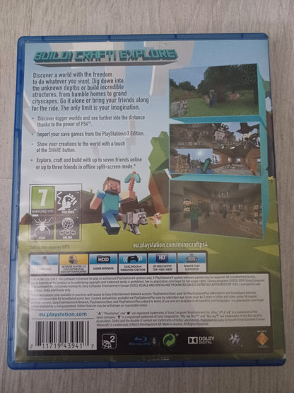 Minecraft playstation 4 edition