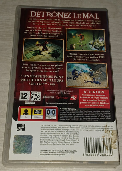 Dungeon siège : Throne of agony