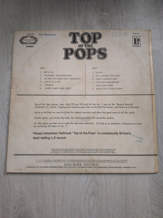 Top of the pops