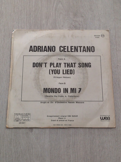 Adriano Celentano - Mondo in mi 7 don't play that song