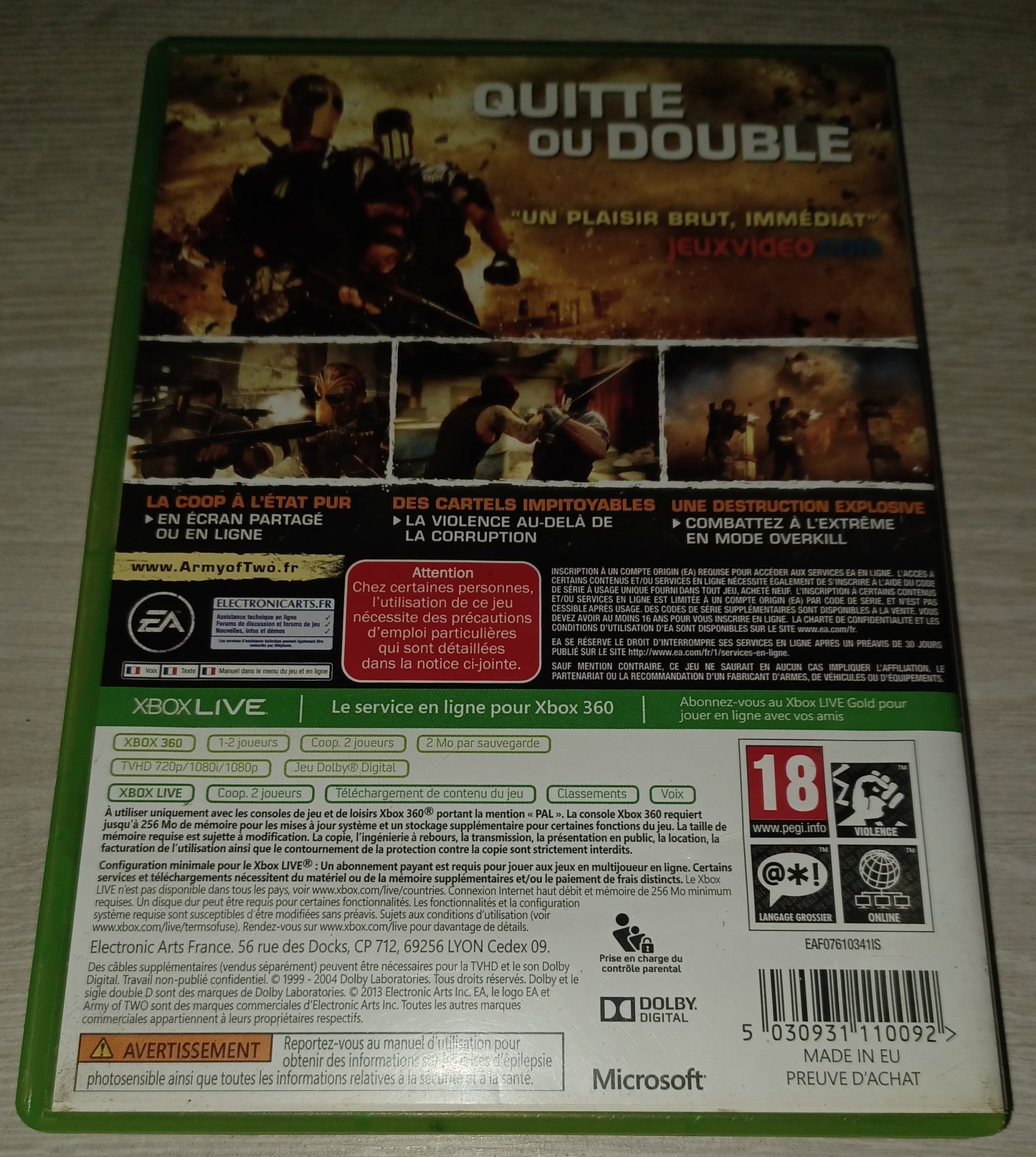 Army of two : le cartel du diable