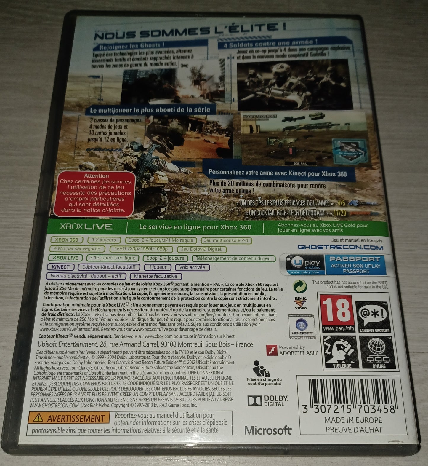 Tom clancy’s ghost recon future soldier (classics)