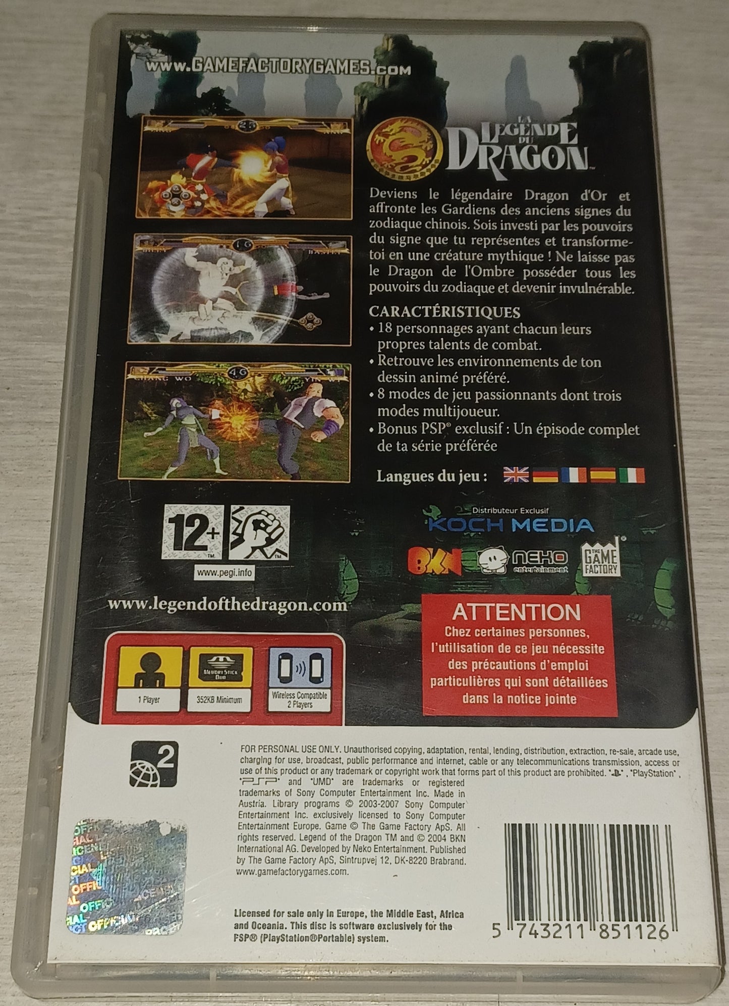 La légende du dragon