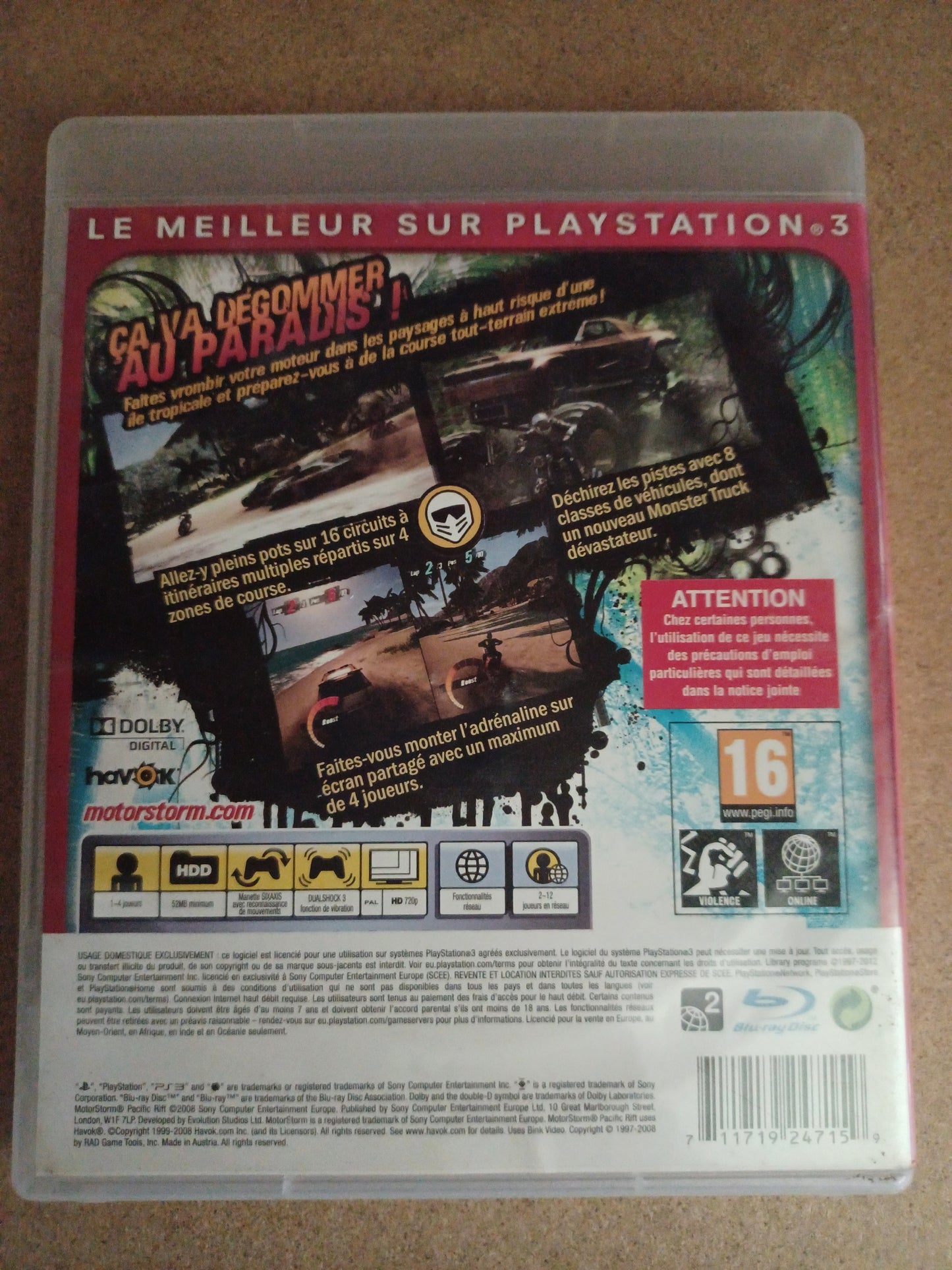 Motor storm pacific rift (Essentials)
