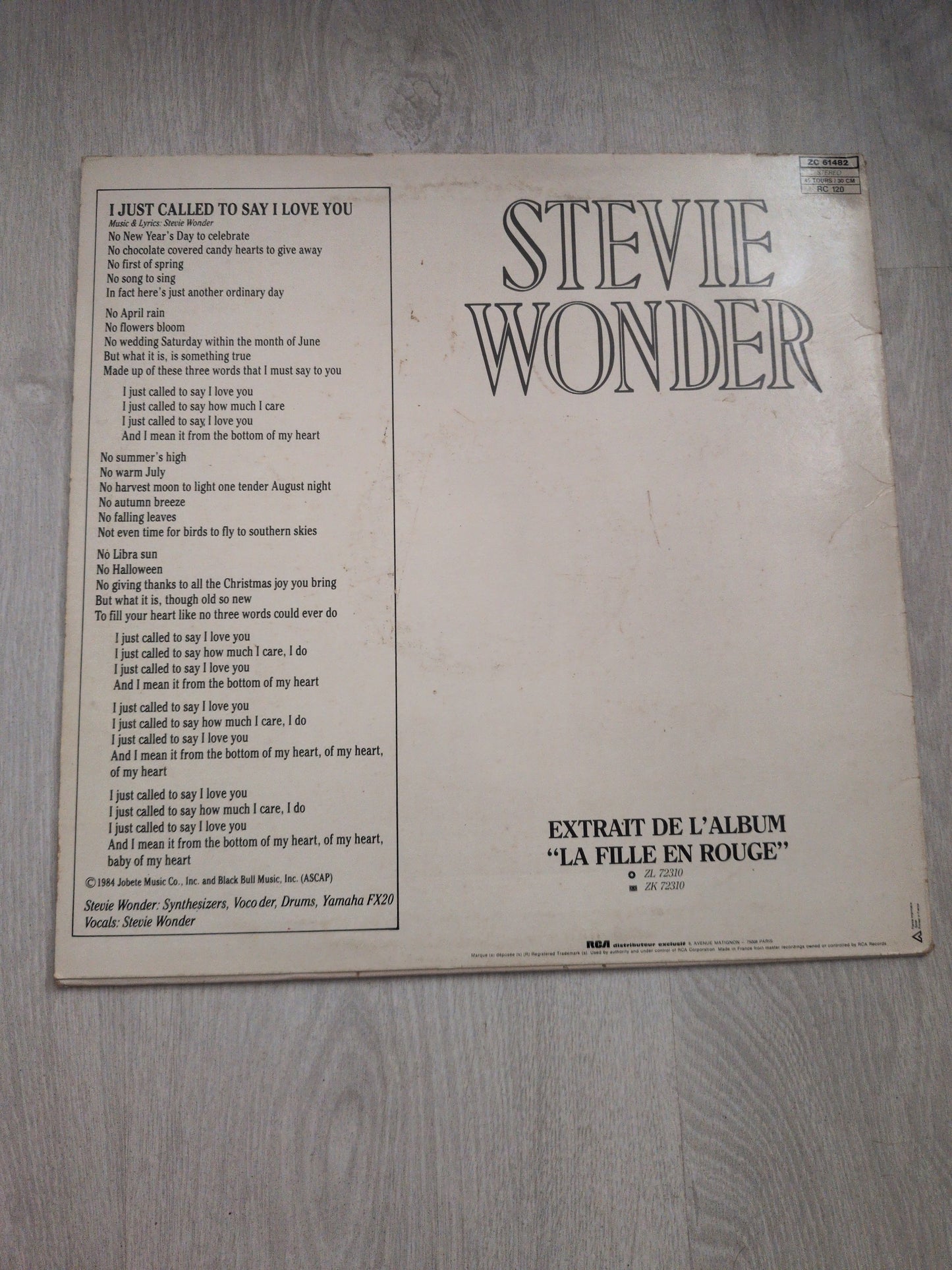 Stevie Wonder - I just called to say i love you
