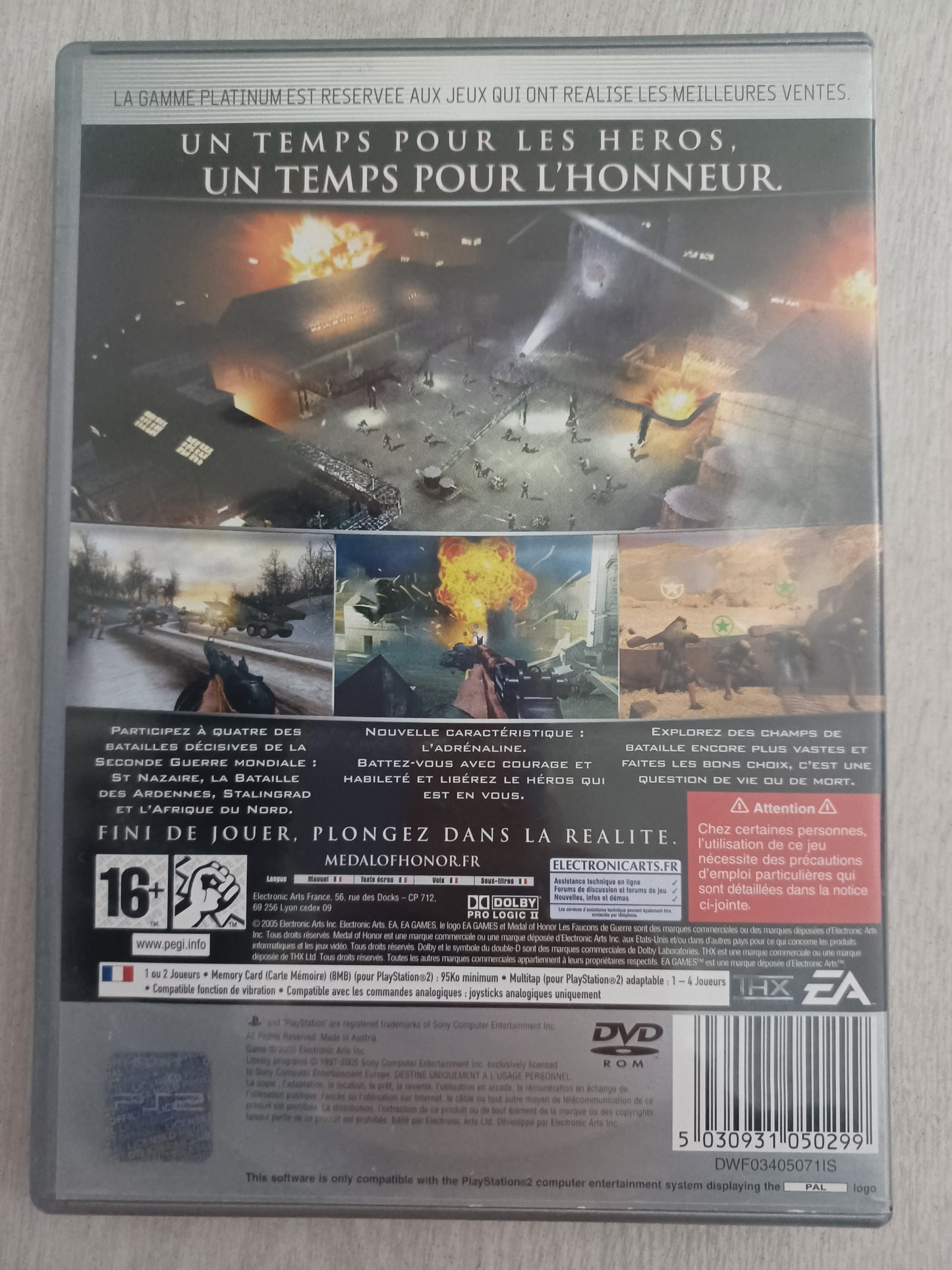 Medal of honor Les faucons de guerre (Platinum)