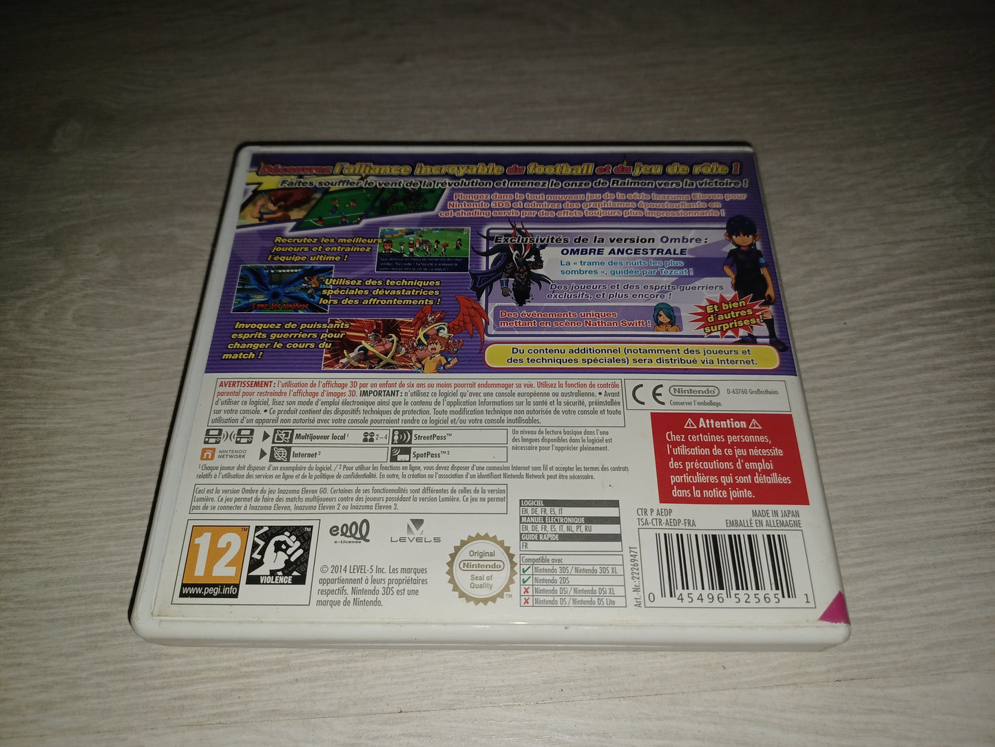 Inazuma eleven go : Ombre