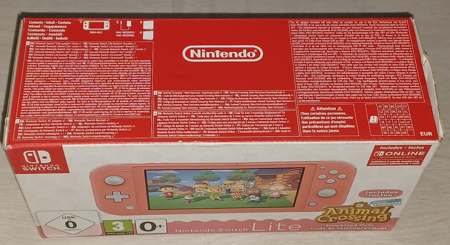 Switch lite - Edition Animal Crossing (en boîte)