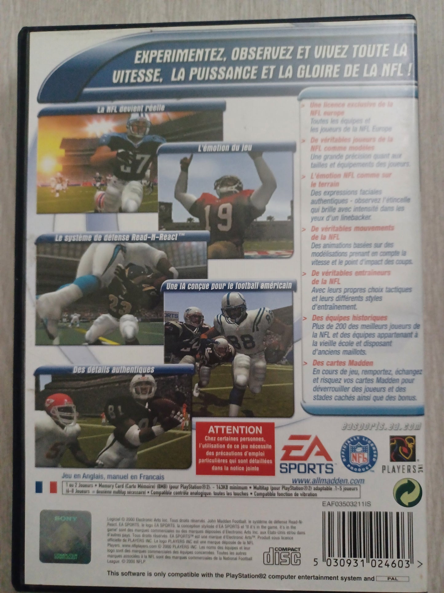Madden nfl 2001