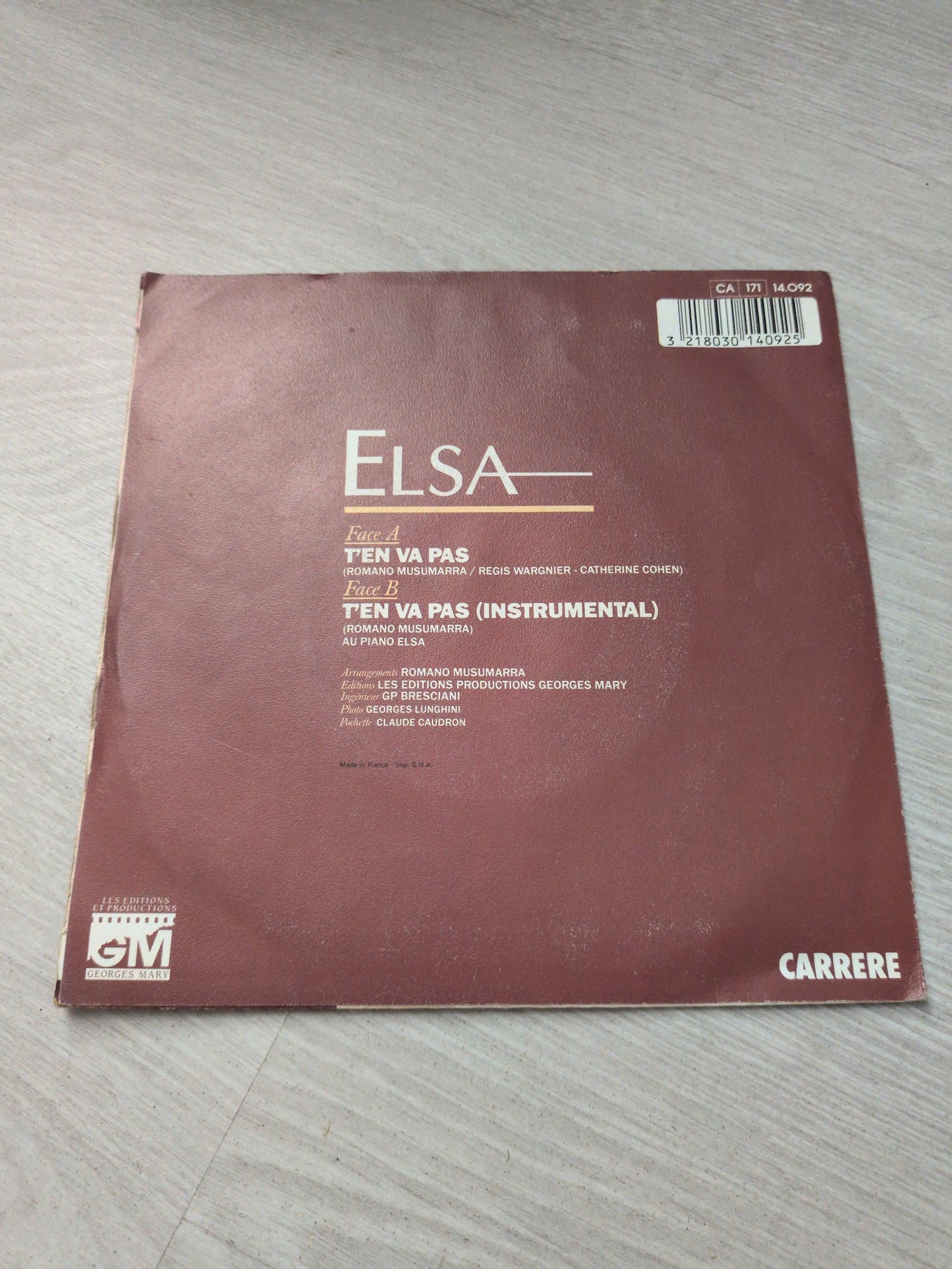 Elsa - T'en va pas