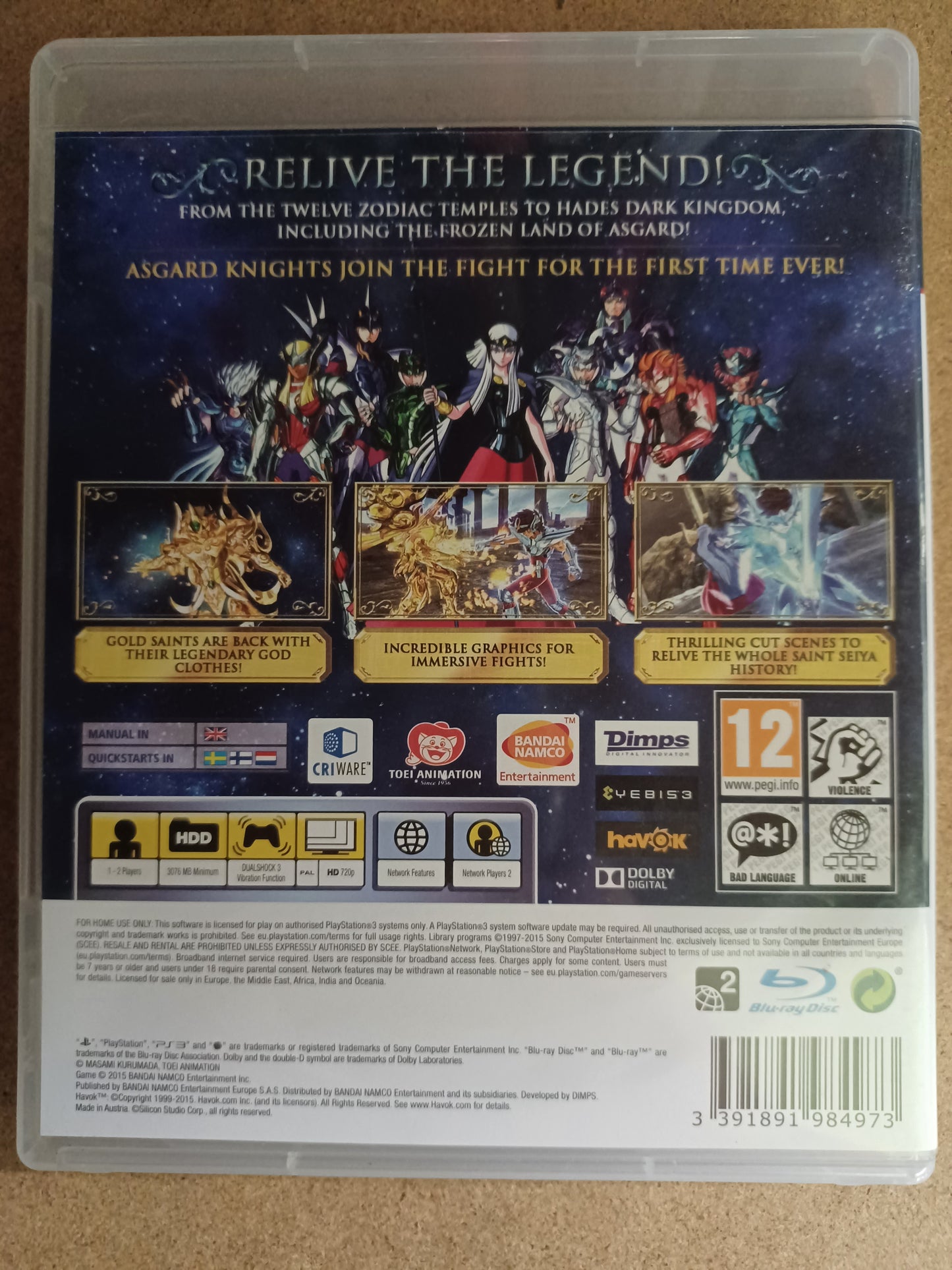 Saint seiya : Soldiers' Soul