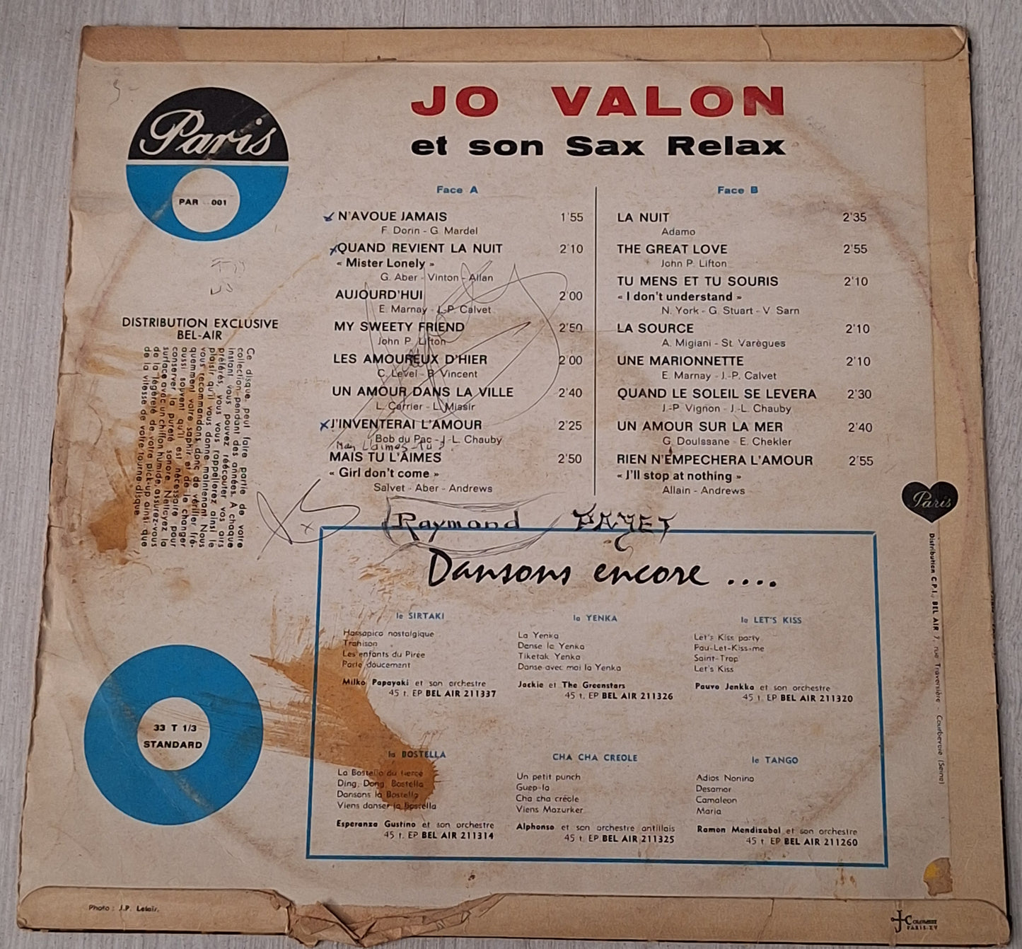Jo VALON et son Sax Relax