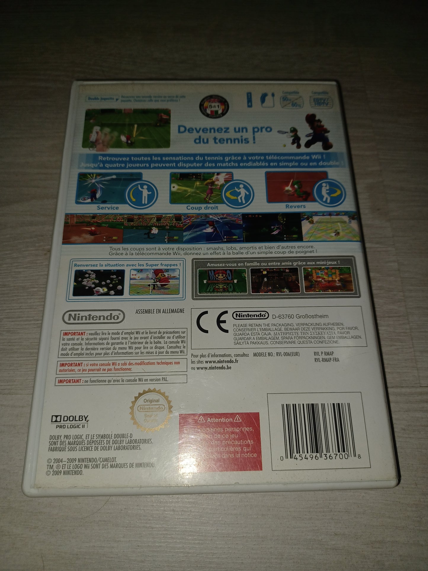 Mario power tennis