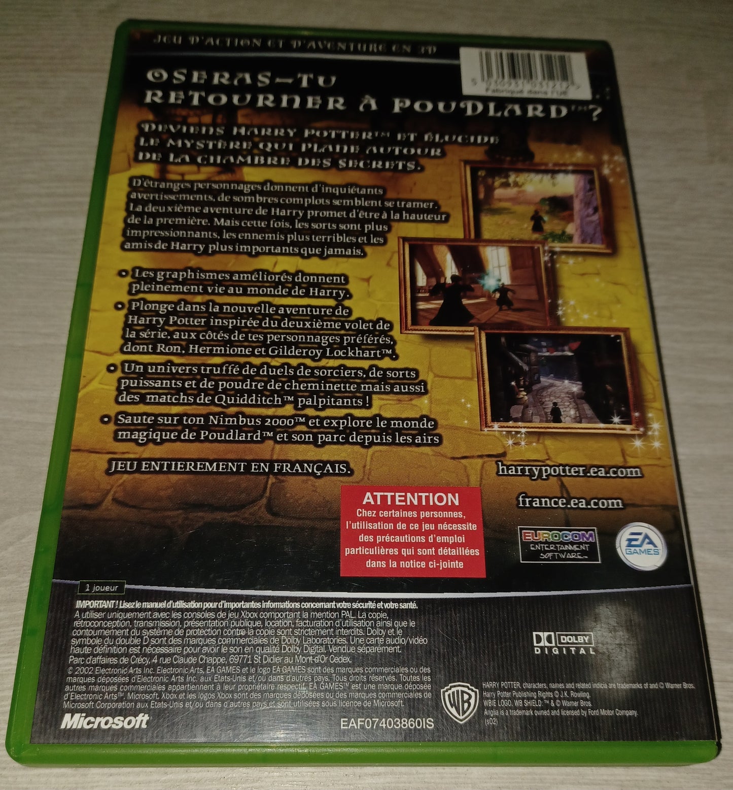 Harry potter et la chambre des secrets